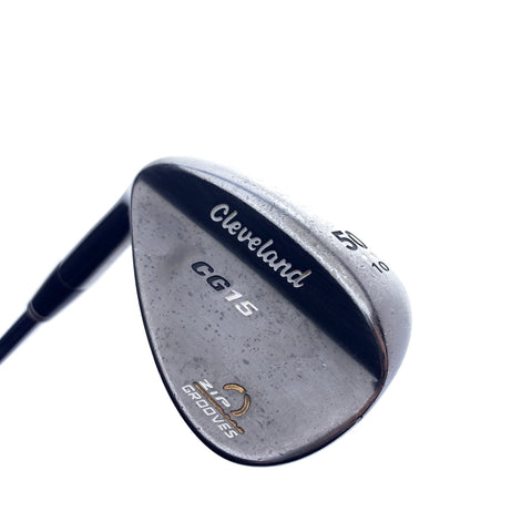 Used Cleveland CG15 Black Pearl Gap Wedge / 50.0 Deg/ Wedge Flex / Left-Hand