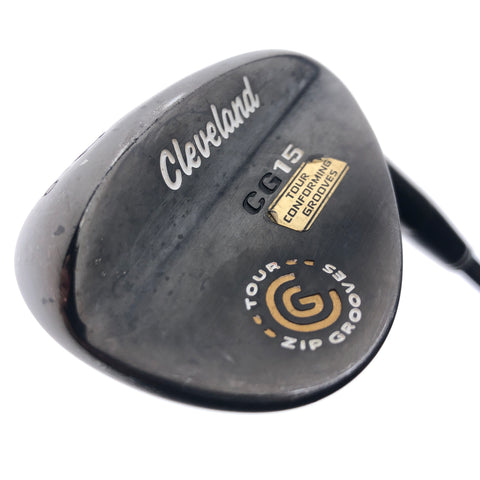 Used Cleveland CG15 Black Pearl Gap Wedge / 52.0 Degrees / Wedge Flex