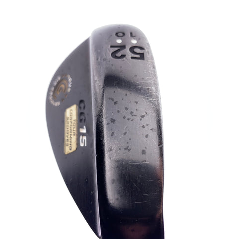 Used Cleveland CG15 Black Pearl Gap Wedge / 52.0 Degrees / Wedge Flex