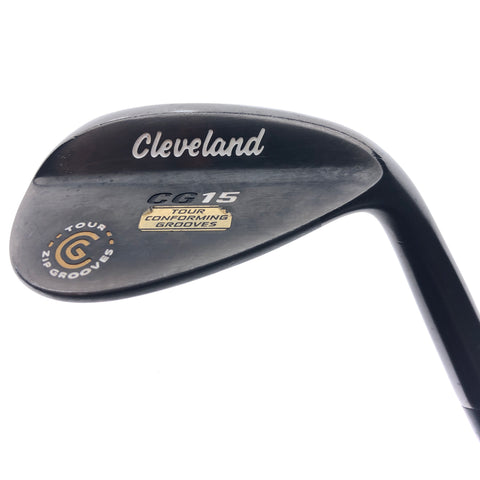 Used Cleveland CG15 Black Pearl Gap Wedge / 52.0 Degrees / Wedge Flex