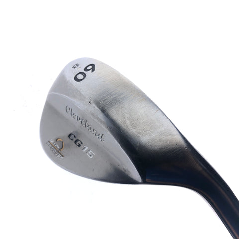 Used Cleveland CG15 Black Pearl Lob Wedge / 60.0 Degrees / Wedge Flex