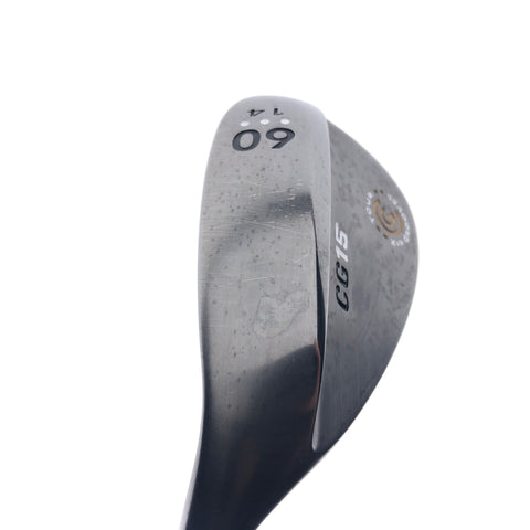 Used Cleveland CG15 Black Pearl Lob Wedge / 60.0 Degrees / Wedge Flex / Left-Ha
