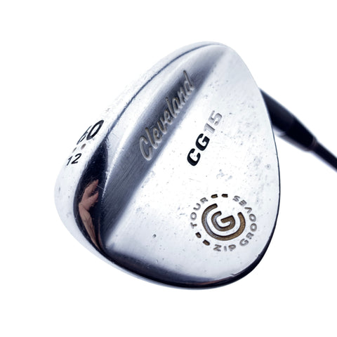 Used Cleveland CG15 Satin Chrome Lob Wedge / 60.0 Degrees / Wedge Flex