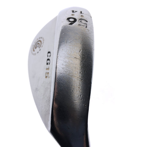 Used Cleveland CG15 Satin Chrome Sand Wedge / 56.0 Degrees / Wedge Flex