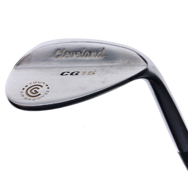 Used Cleveland CG15 Satin Chrome Sand Wedge / 56.0 Degrees / Wedge Flex