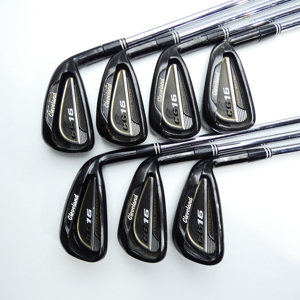 Used Cleveland CG16 Black Pearl Iron Set / 4 - PW / Regular Flex