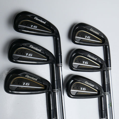 Used Cleveland CG16 Black Pearl Iron Set / 5 - PW / Regular Flex