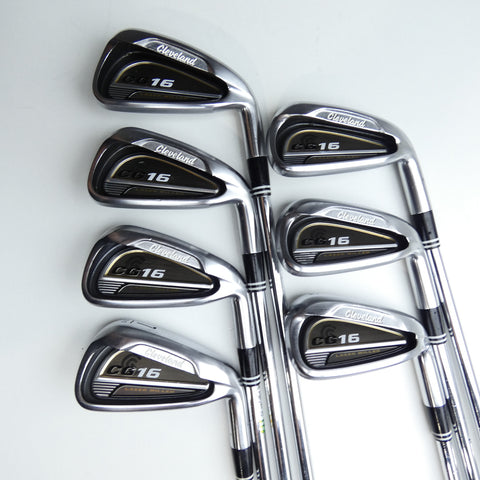 Used Cleveland CG16 Satin Chrome Iron Set / 4 - PW / Regular Flex