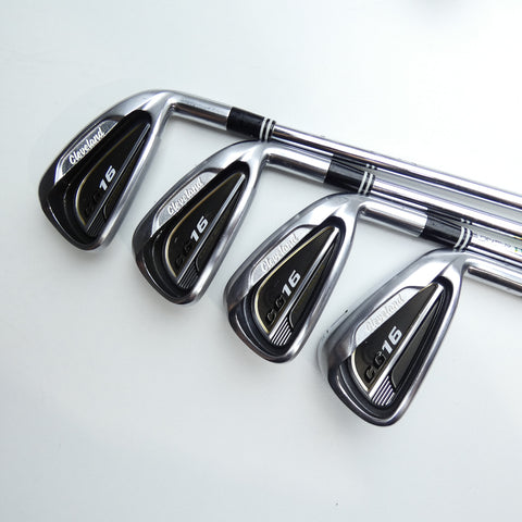 Used Cleveland CG16 Satin Chrome Iron Set / 4 - PW / Regular Flex