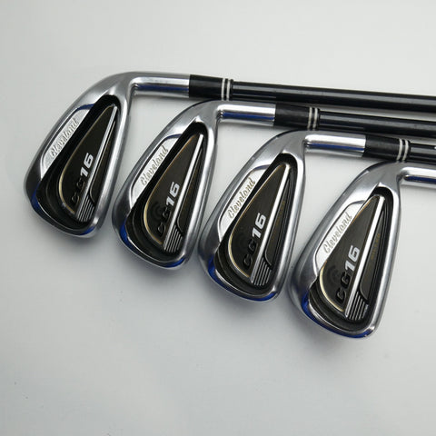 Used Cleveland CG16 Satin Chrome Iron Set / 4 - PW / Regular Flex