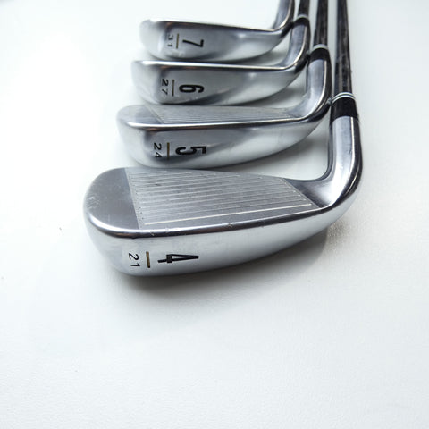 Used Cleveland CG16 Satin Chrome Iron Set / 4 - PW / Regular Flex