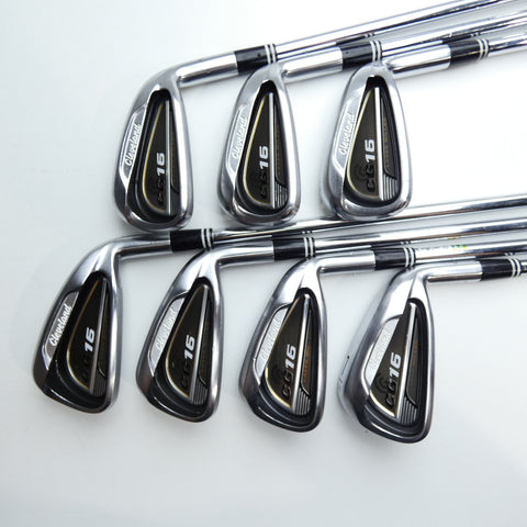 Used Cleveland CG16 Satin Chrome Iron Set / 4 - PW / Regular Flex
