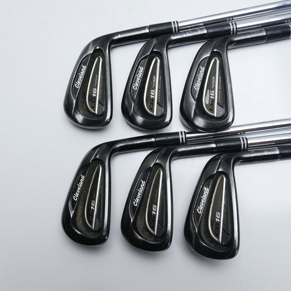 Used Cleveland CG16 Tour Black Pearl Iron Set / 4 - 9 Iron / Stiff Flex