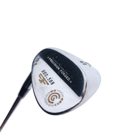 Used Cleveland Precision Forged Reg 588 Lob Wedge/58.0 Deg /Wedge Flx/Left Hand