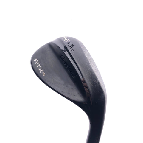 Used Cleveland RTX 4 Black Satin Lob Wedge / 58.0 Degrees / Stiff Flex