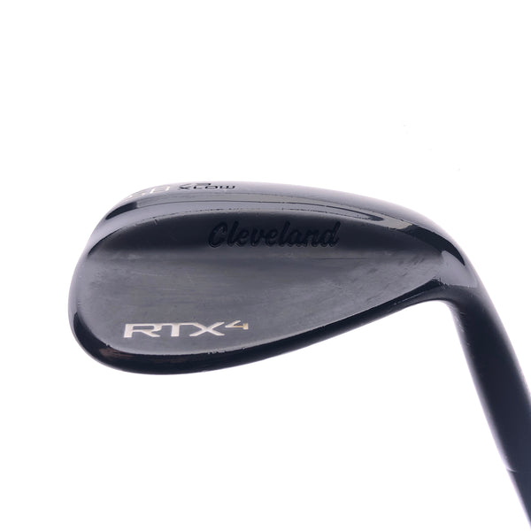 Used Cleveland RTX 4 Black Satin Lob Wedge / 58.0 Degrees / Stiff Flex