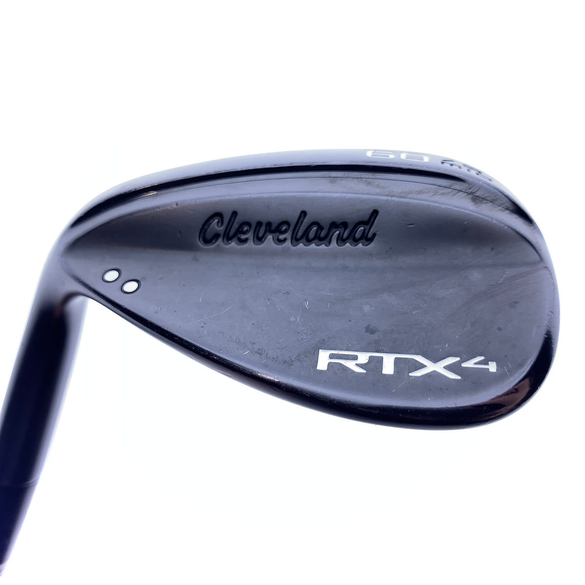 Used Cleveland RTX 4 Black Satin Lob Wedge / 60.0 Degrees / Stiff Flex / Left-H