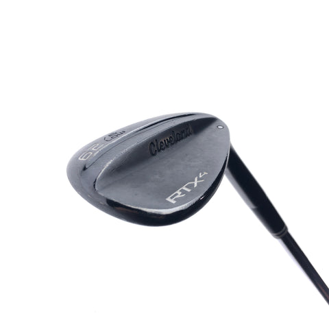 Used Cleveland RTX 4 Black Satin Lob Wedge / 62.0 Degrees / Stiff Flex