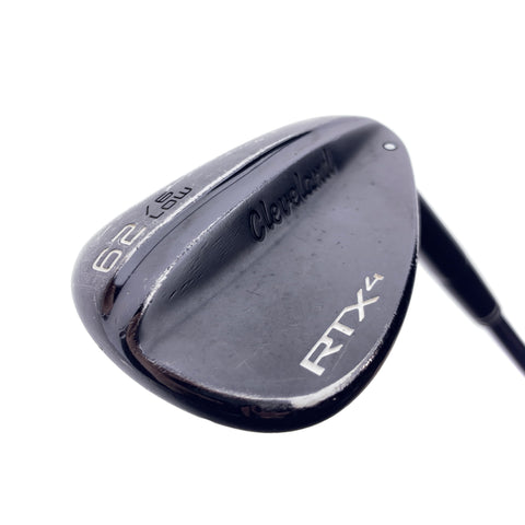 Used Cleveland RTX 4 Black Satin Lob Wedge / 62.0 Degrees / Stiff Flex