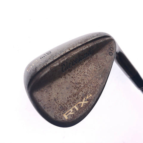 Used Cleveland RTX 4 Tour Raw Gap Wedge / 52.0 Degrees / Stiff Flex