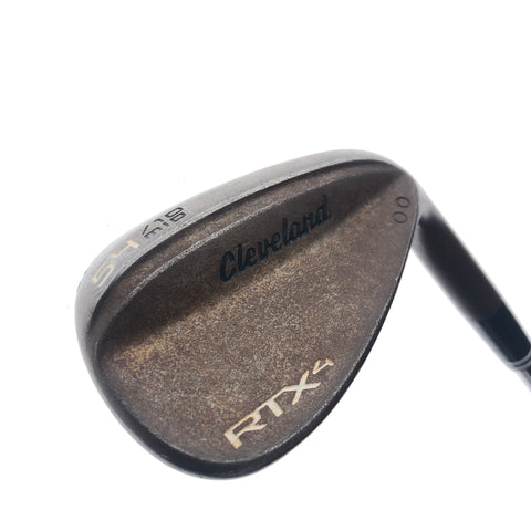 Used Cleveland RTX 4 Tour Raw Sand Wedge / 54.0 Degrees / Stiff Flex