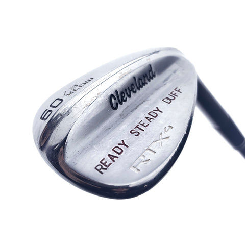 Used Cleveland RTX 4 Tour Satin Lob Wedge / 60.0 Degrees / Stiff Flex