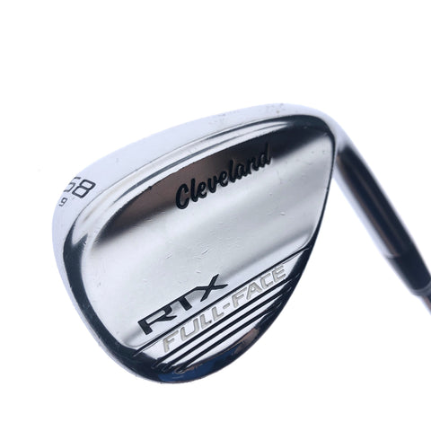 Used Cleveland RTX Full Face Tour Chrome Lob Wedge / 58.0 Degrees / Wedge Flex