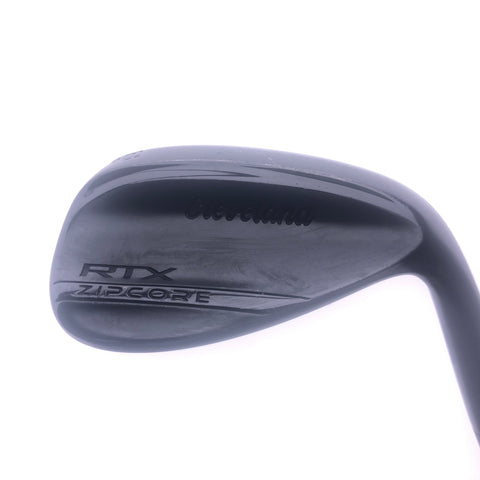 Used Cleveland RTX ZipCore Black Satin Lob Wedge / 58.0 Degrees / Wedge Flex