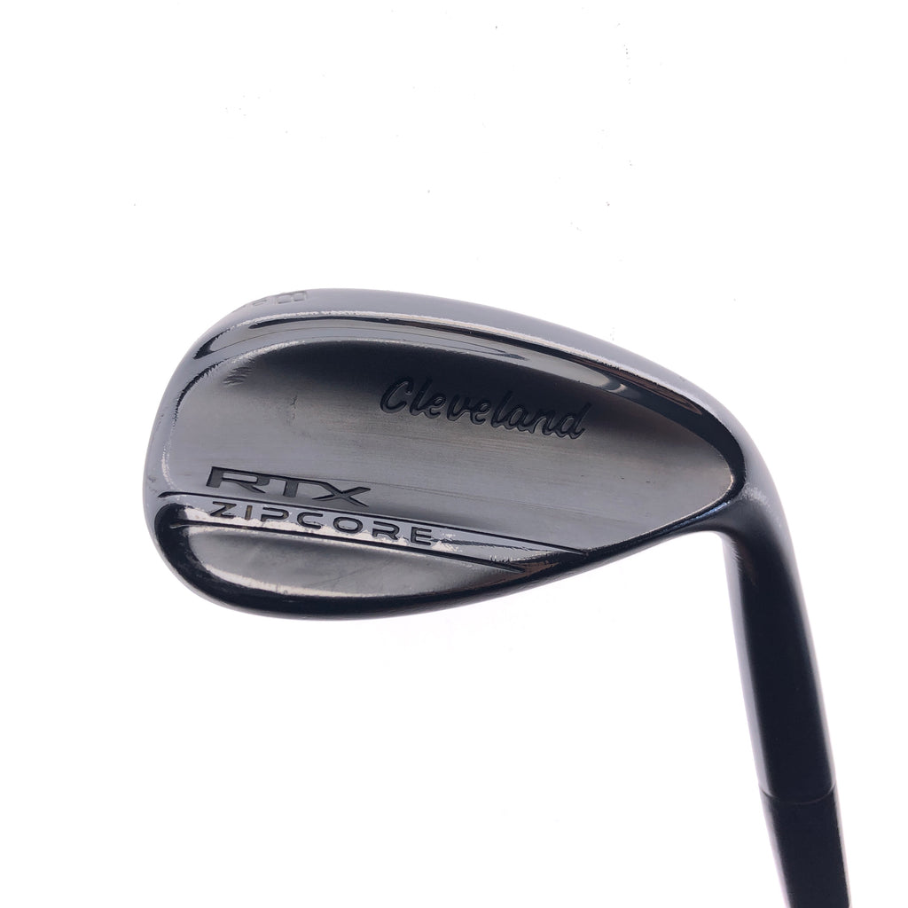 Used Cleveland RTX ZipCore Black Satin Lob Wedge / 58.0 Degrees / Wedge Flex