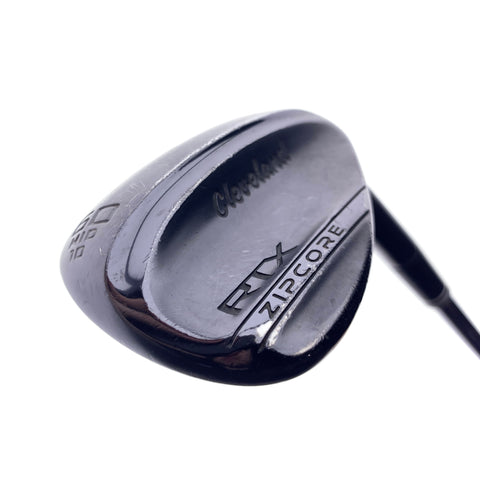Used Cleveland RTX ZipCore Black Satin Lob Wedge / 60.0 Degrees / Wedge Flex