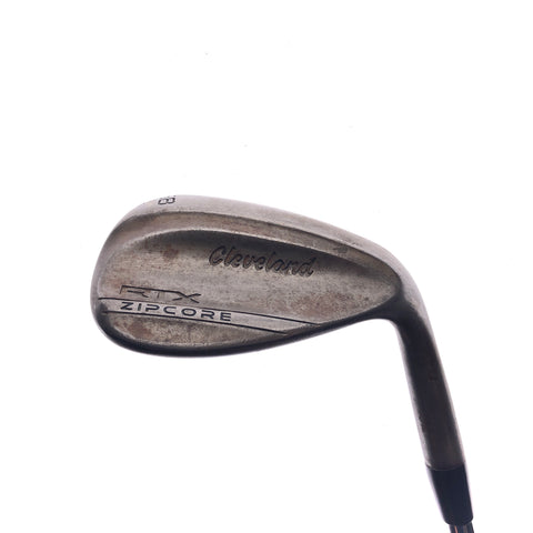 Used Cleveland RTX ZipCore Raw Lob Wedge / 58.0 Degrees / Wedge Flex