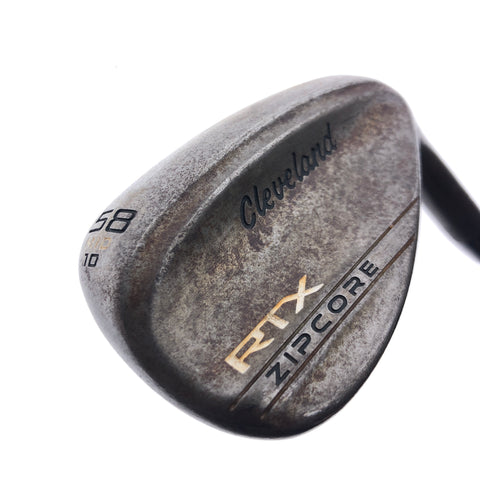 Used Cleveland RTX ZipCore Raw Lob Wedge / 58.0 Degrees / X-Stiff Flex