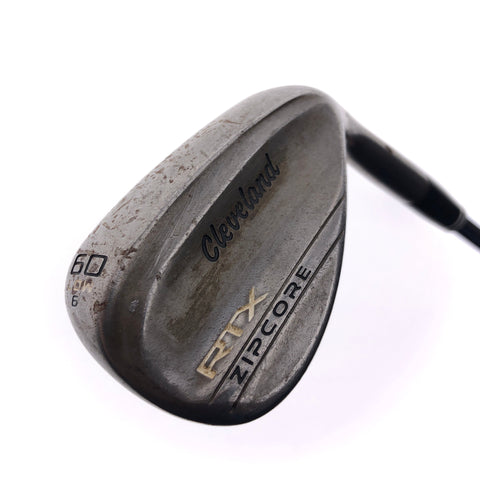 Used Cleveland RTX ZipCore Raw Lob Wedge / 60.0 Degrees / Stiff Flex