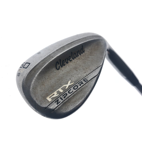Used Cleveland RTX ZipCore Raw Lob Wedge / 60.0 Degrees / Stiff Flex