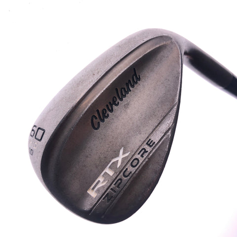 Used Cleveland RTX ZipCore Raw Lob Wedge / 60.0 Degrees / Stiff Flex