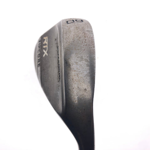 Used Cleveland RTX ZipCore Raw Lob Wedge / 60.0 Degrees / Stiff Flex