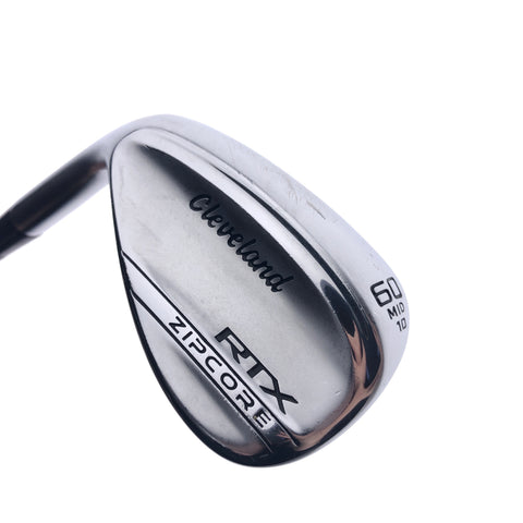 Used Cleveland RTX ZipCore Tour Satin Lob Wedge /60.0 Degrees/Wedge Flex/Left-H