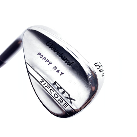 Used Cleveland RTX ZipCore Tour Satin Sand Wedge / 54.0 Deg/Stiff/ Left-Handed