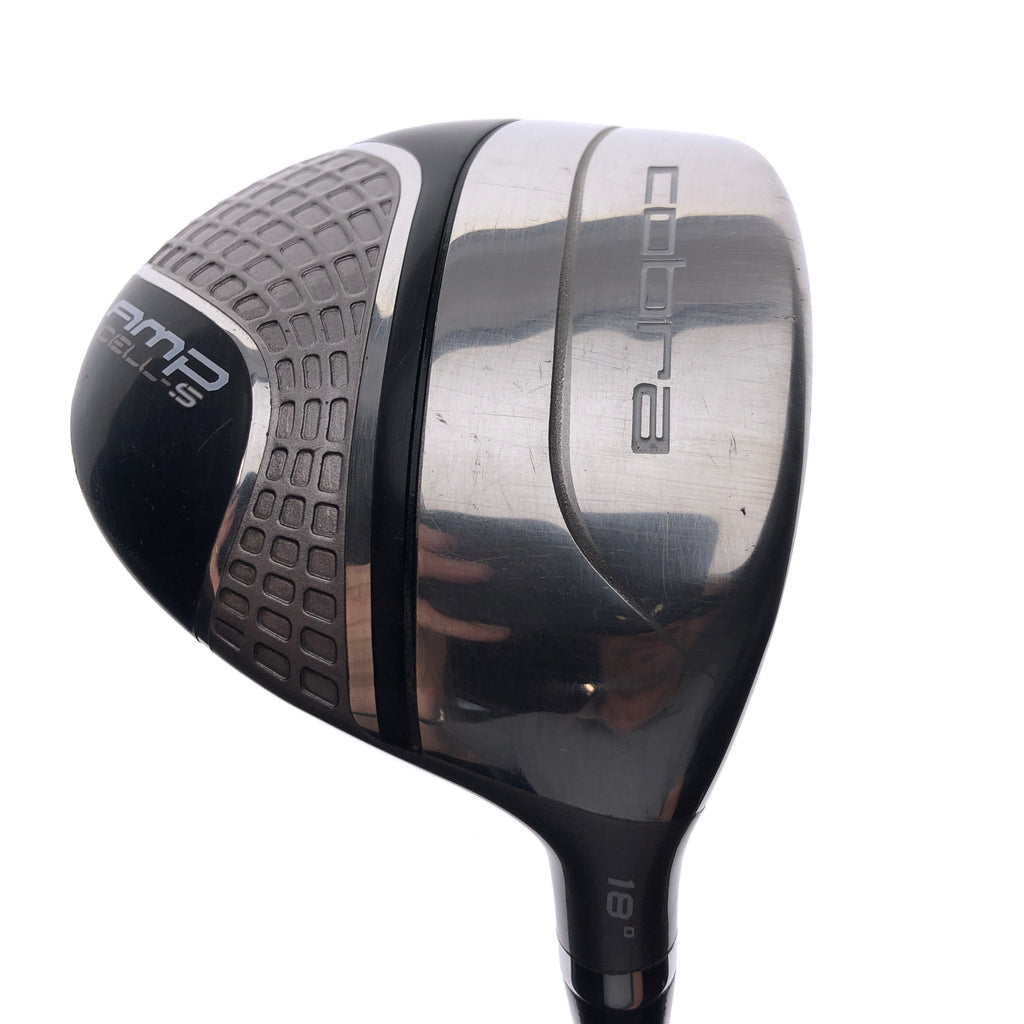 Used Cobra AMP Cell-S Black 5 Fairway Wood / 18 Degrees / Regular Flex