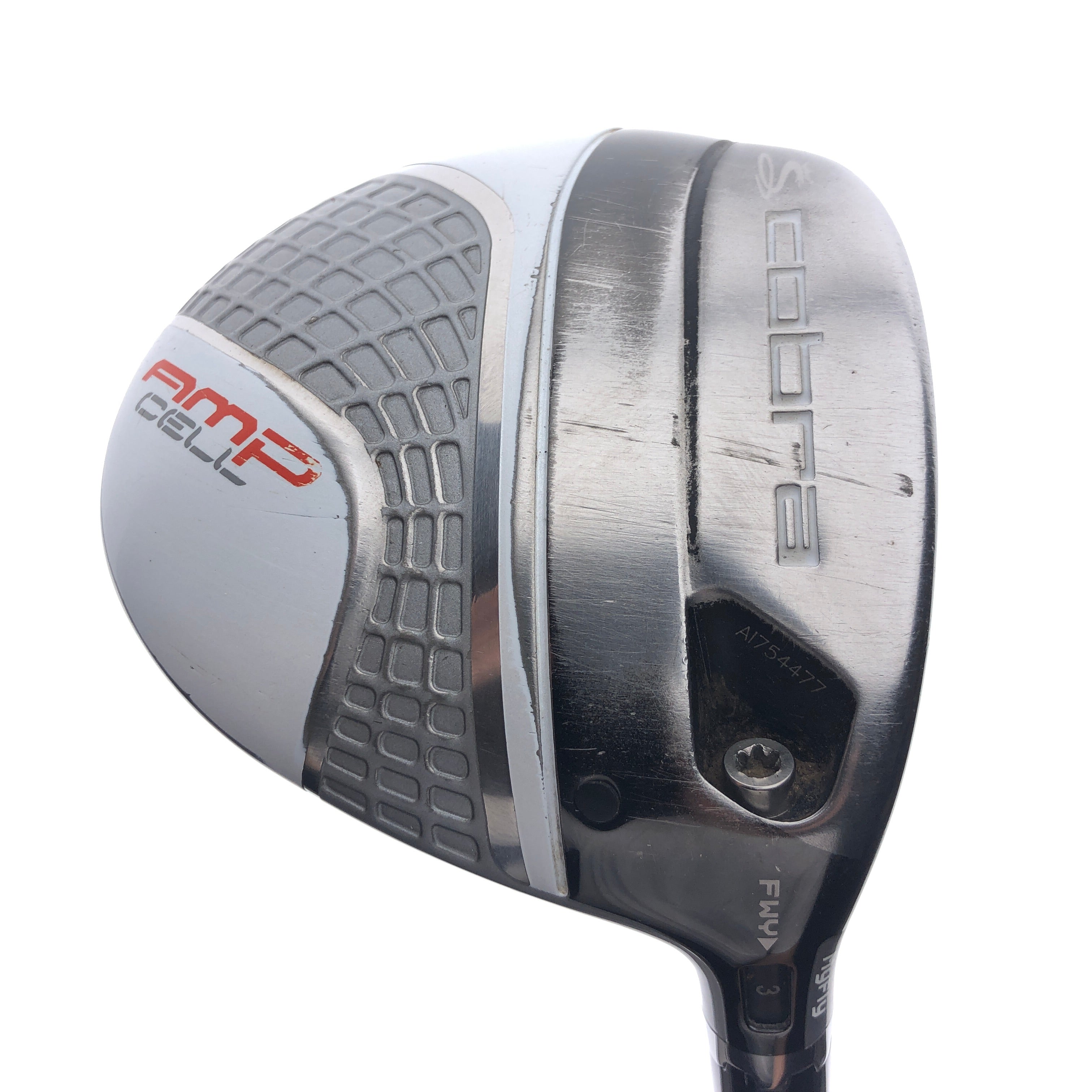Used Cobra AMP Cell Silver 3 Fairway Wood / 15.0 Degrees / Regular Flex