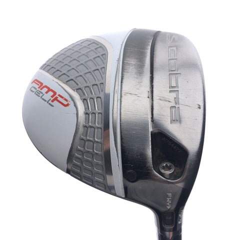 Used Cobra AMP Cell Silver 3 Fairway Wood / 15.0 Degrees / Regular Flex