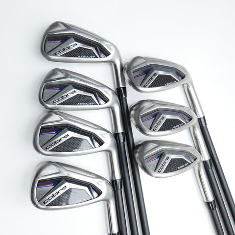 Used Cobra AeroJet Iron Set / 6 - SW + GW / Regular Flex