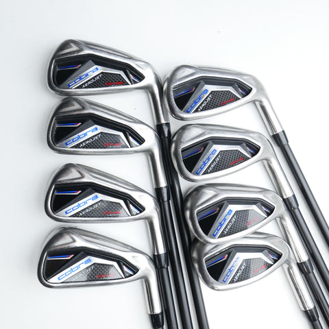 Used Cobra Aerojet One Length Iron Set / 4 - PW + GW / Stiff Flex