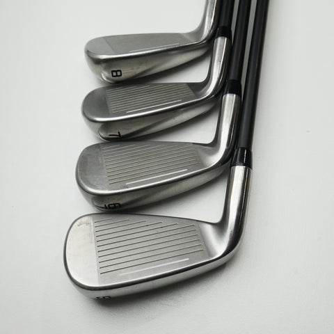 Used Cobra Aerojet One Length Iron Set / 5 - PW + GW / Stiff Flex