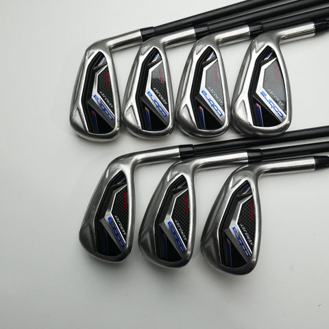 Used Cobra Aerojet One Length Iron Set / 5 - PW + GW / Stiff Flex