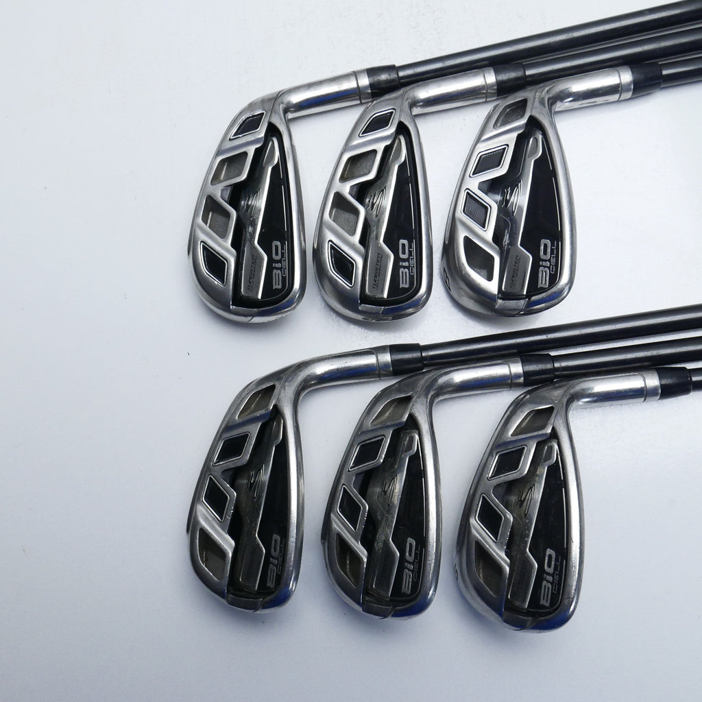 Used Cobra Bio Cell Black Iron Set / 6 - PW + GW / Regular Flex
