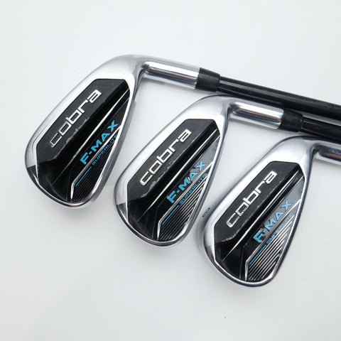 Used Cobra F-Max Superlite Womens Iron Set / 6 - PW / Ladies Flex