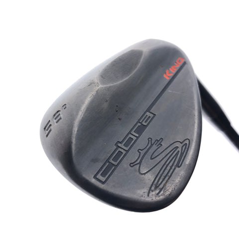Used Cobra KING Black Lob Wedge / 58.0 Degrees / Stiff Flex