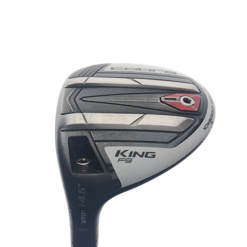 Used Cobra KING F9 Speedback 3 Wood / 14.5 Degrees / Stiff Flex / Left-Handed