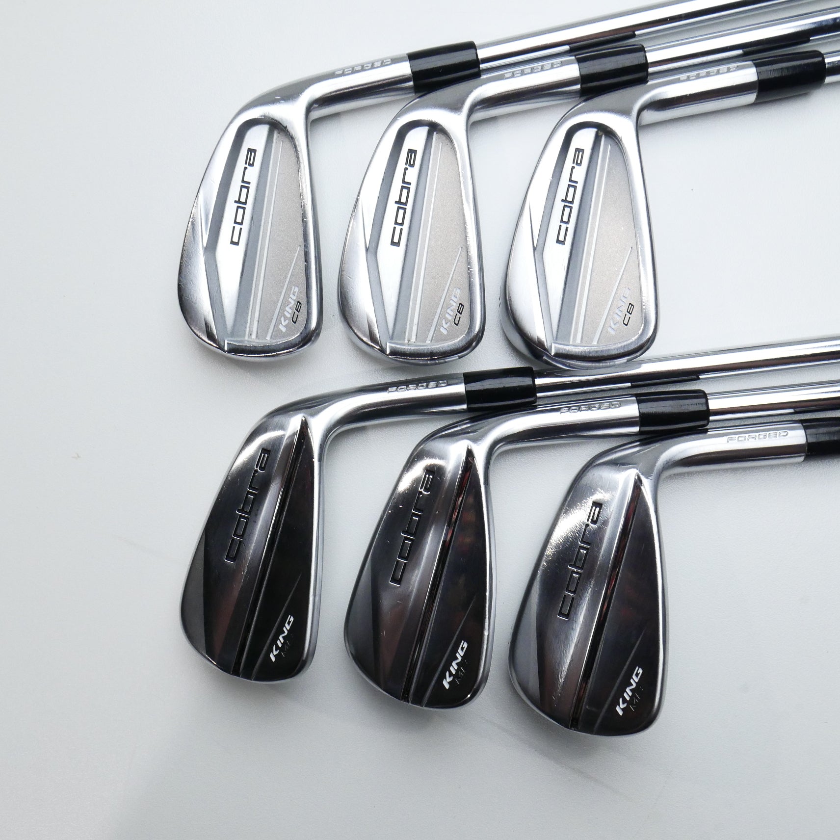 Used Cobra King CB & MB Forged 2023 Combo Set Iron Set / 4 - 9 IRON / Stiff Flex